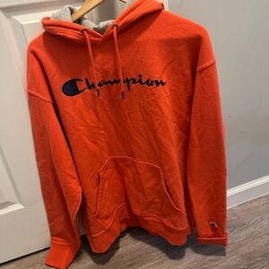 Orange champion hoodie